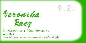 veronika racz business card