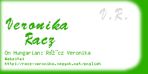 veronika racz business card
